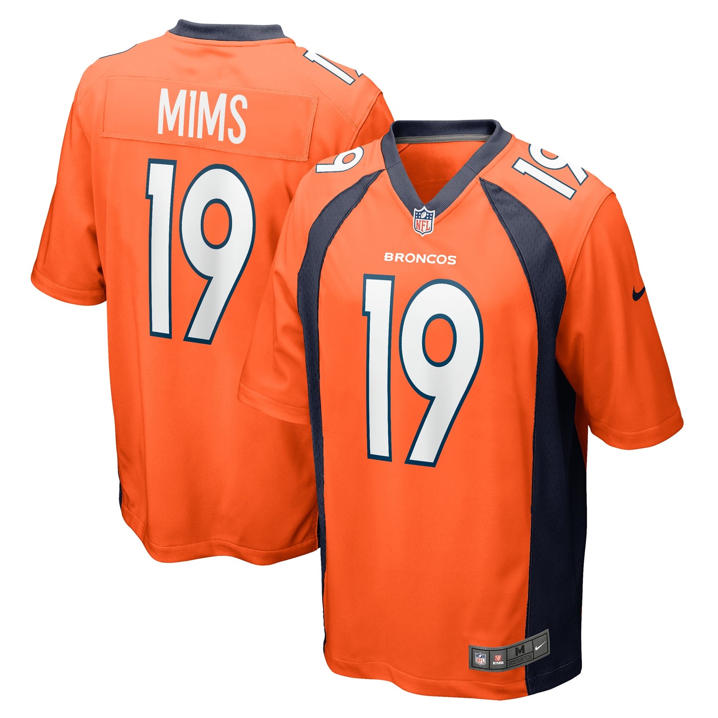 Marvin Mims Jr Denver Broncos Nike Team Game Jersey -  Orange