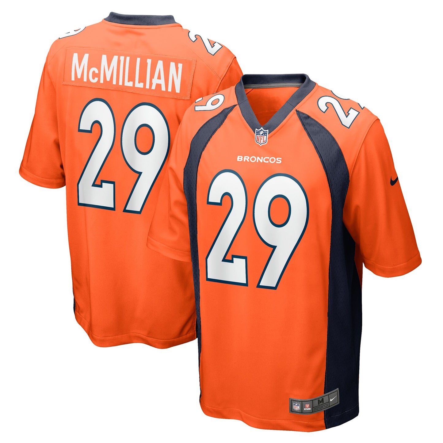 JaQuan McMillian Denver Broncos Nike Team Game Jersey -  Orange