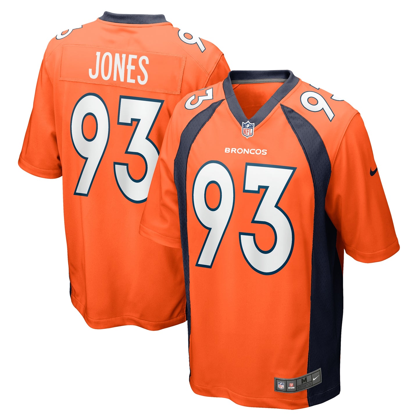 Troy Jones Denver Broncos Nike Game Jersey - Orange