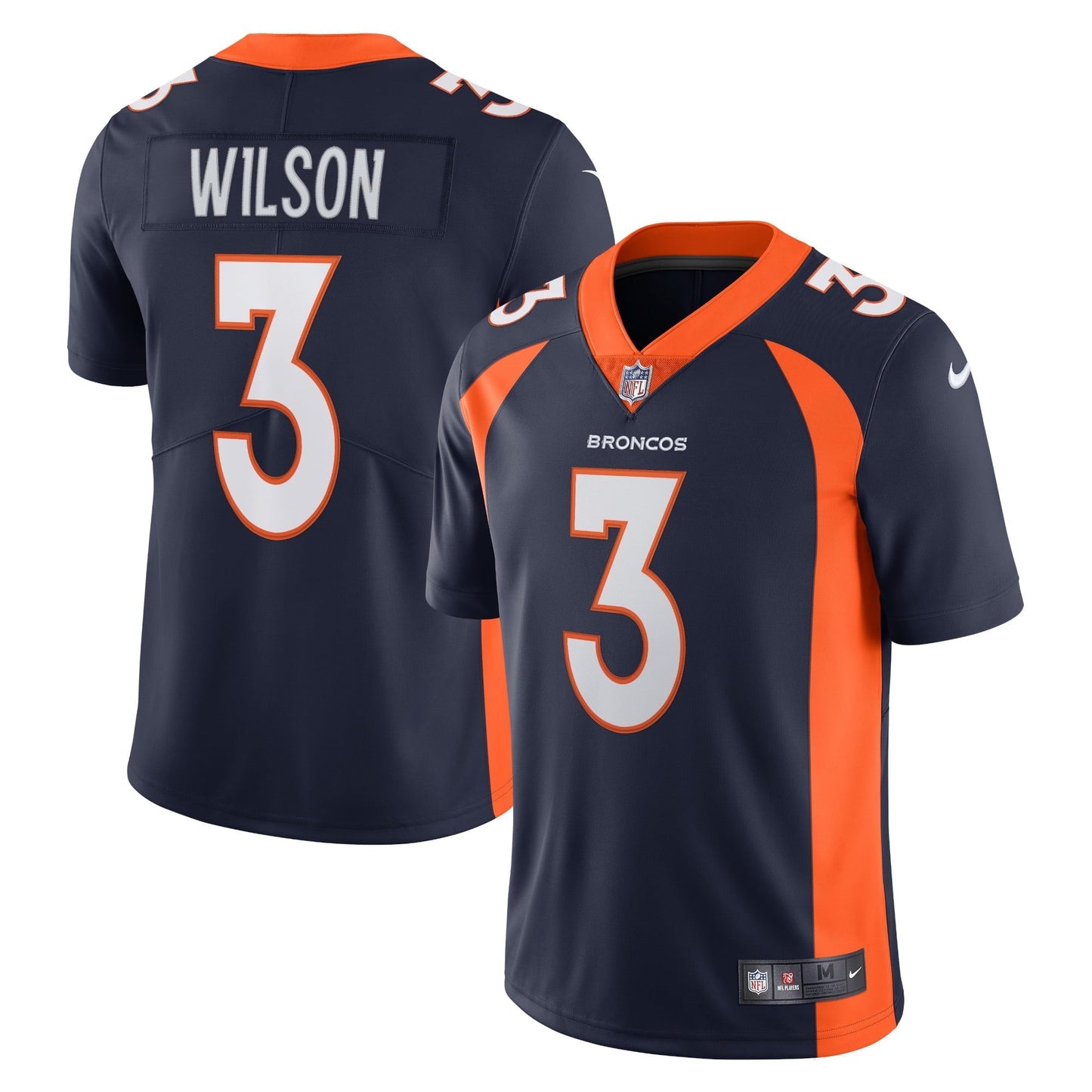 Men's Nike  Russell Wilson  Navy Denver Broncos Alternate Vapor Limited Jersey