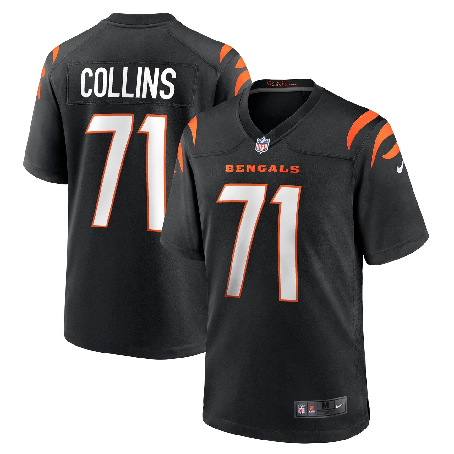 Men's Nike La'el Collins Black Cincinnati Bengals Game Jersey