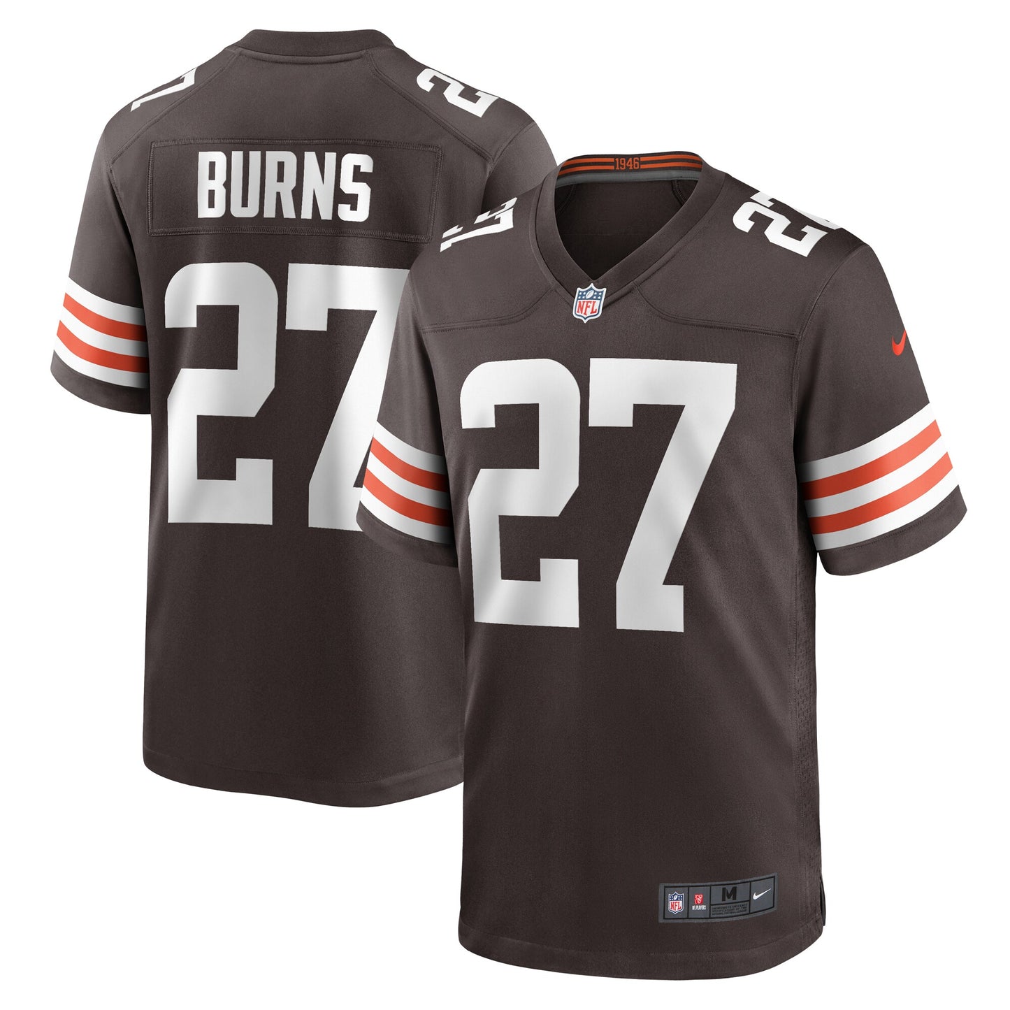 Lorenzo Burns Cleveland Browns Nike Team Game Jersey -  Brown