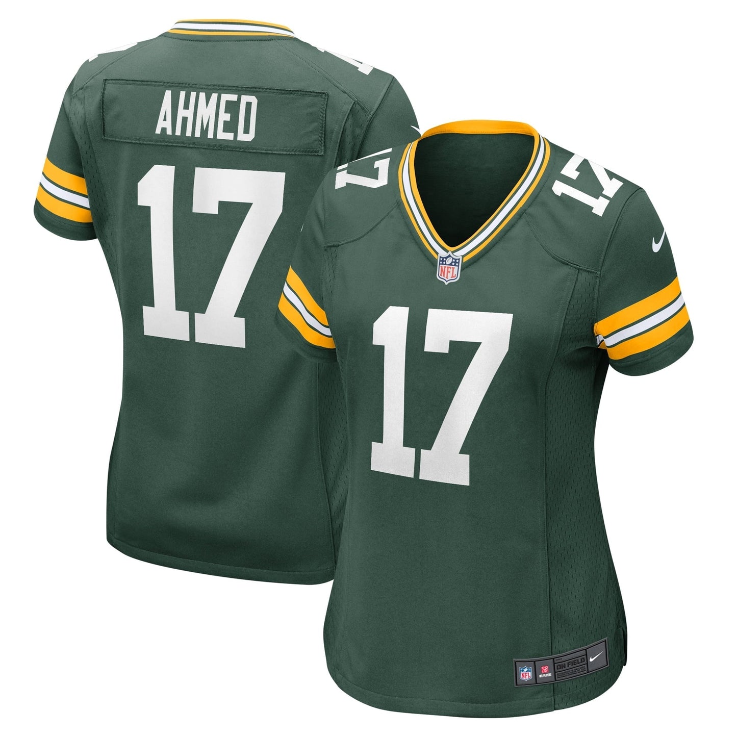 Women's Nike Ramiz Ahmed Green Green Bay Packers Home Game Player Jersey