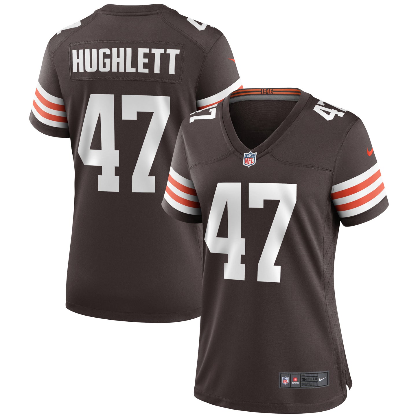 Charley Hughlett Cleveland Browns Nike Women's Game Jersey - Brown