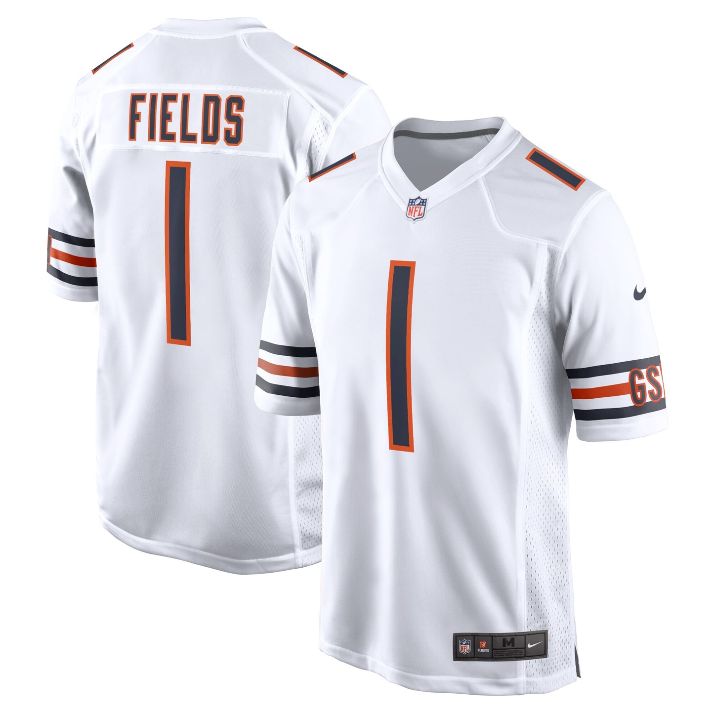 Justin Fields Chicago Bears Nike Youth Game Jersey - White