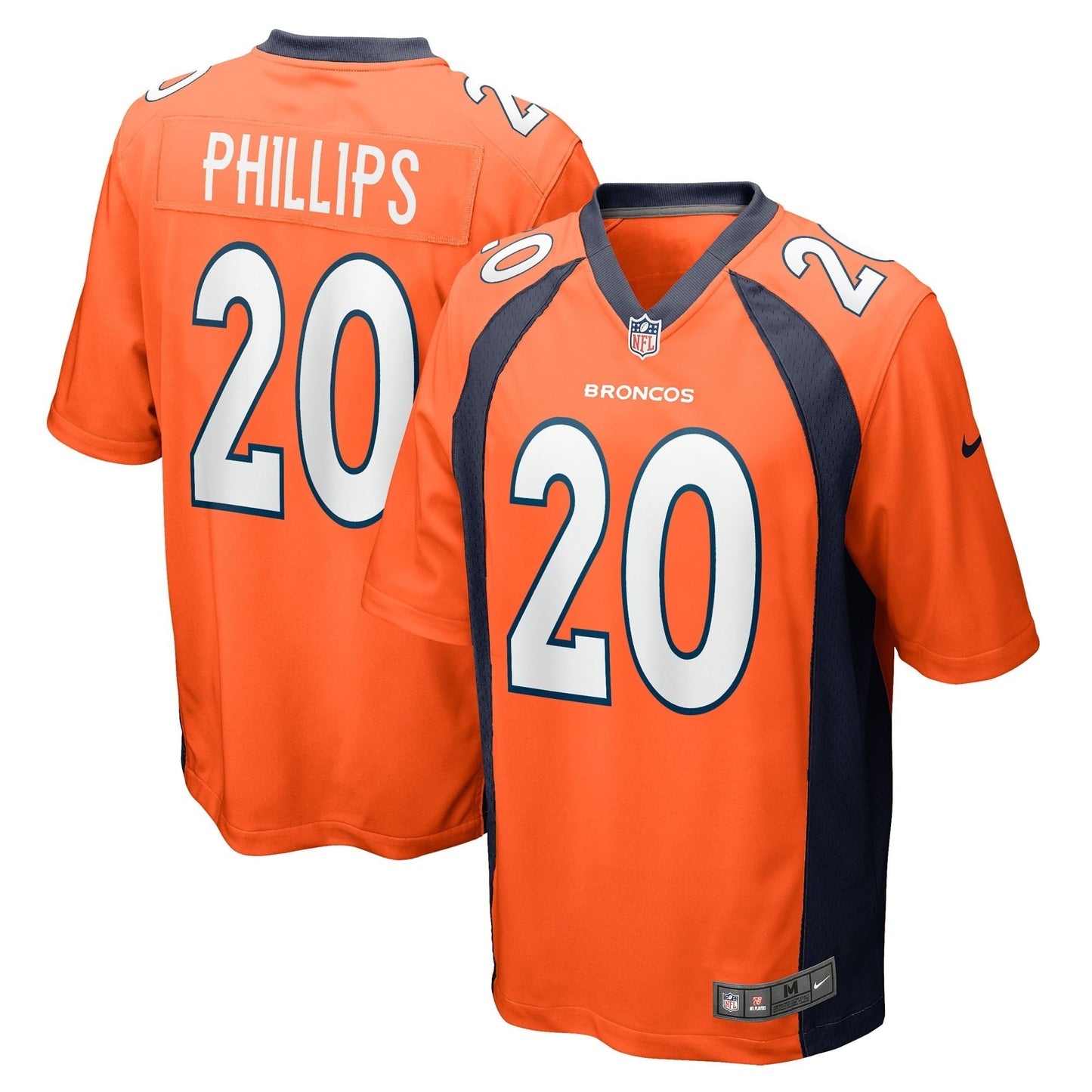 Men's Nike Darius Phillips Orange Denver Broncos Game Player Jersey