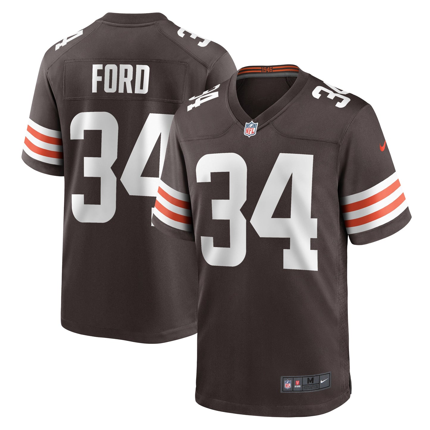 Jerome Ford Cleveland Browns Nike Game Player Jersey - Brown