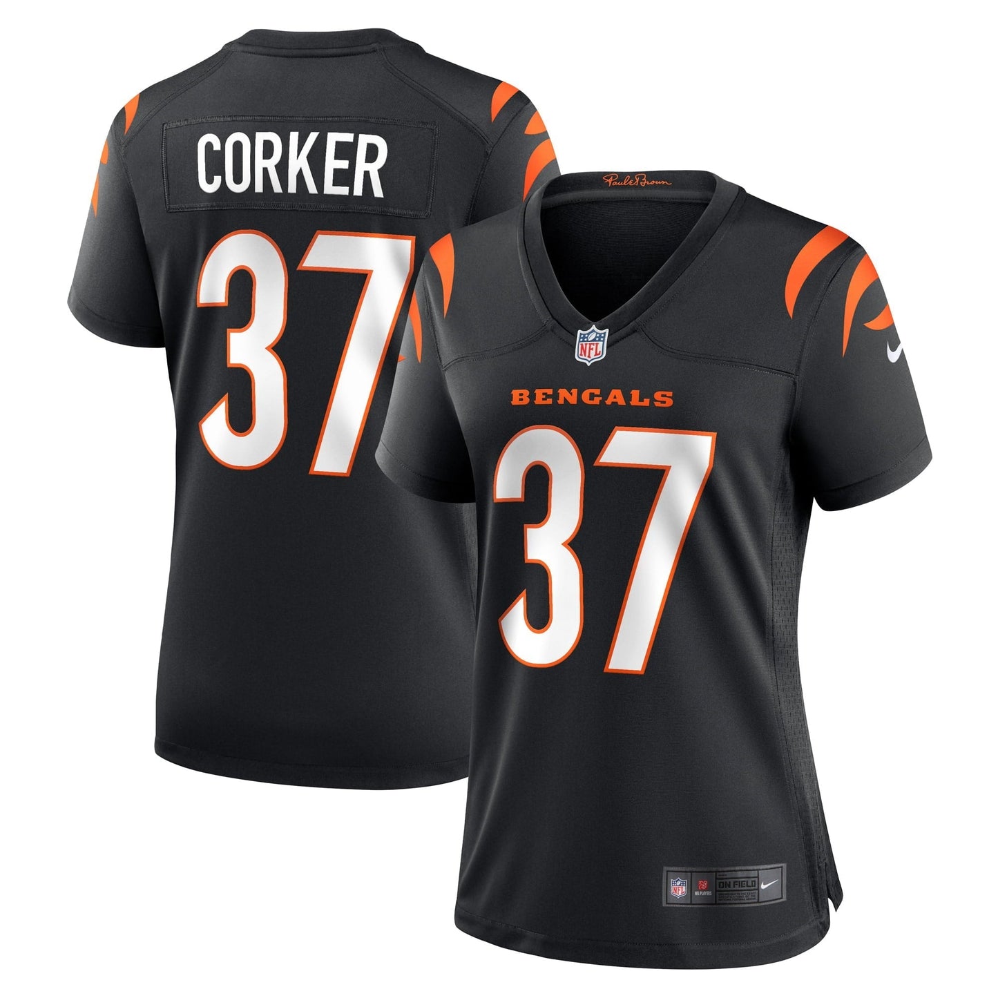 Women's Nike Yusuf Corker Black Cincinnati Bengals Game Player Jersey