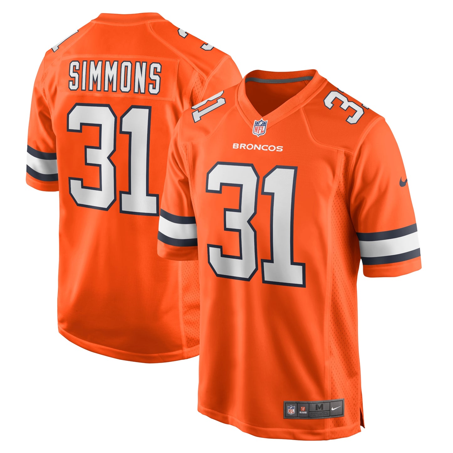 Justin Simmons Denver Broncos Nike Alternate Game Jersey - Orange