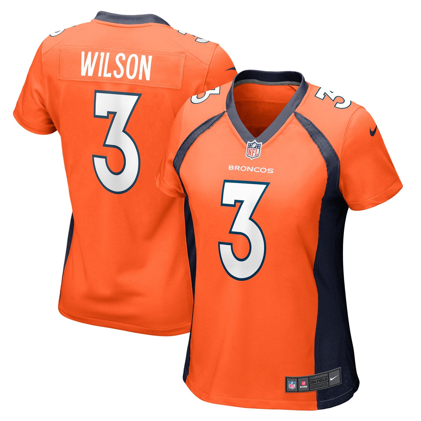 Russell Wilson Denver Broncos Nike Women's Player Jersey - Orange