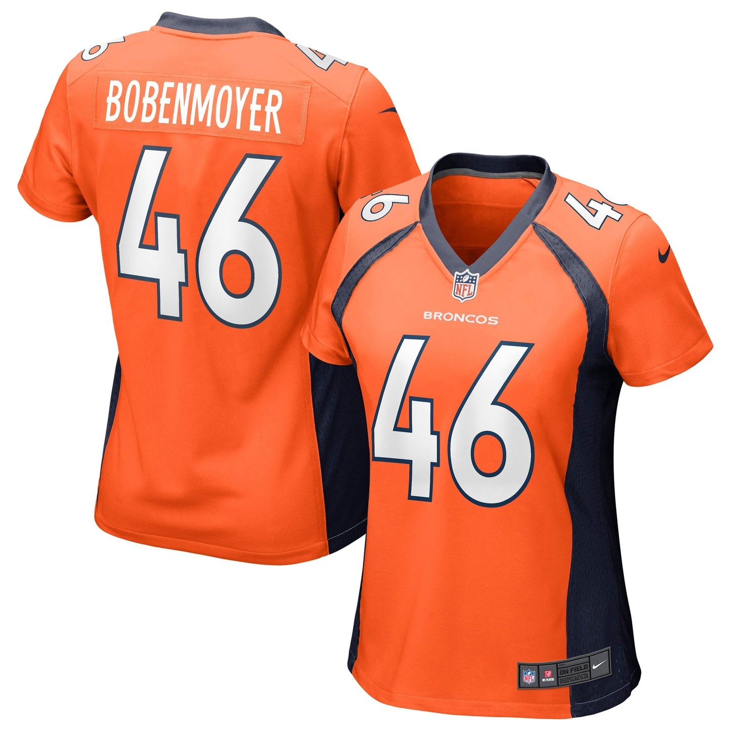 Women's Nike Jacob Bobenmoyer Orange Denver Broncos Game Jersey