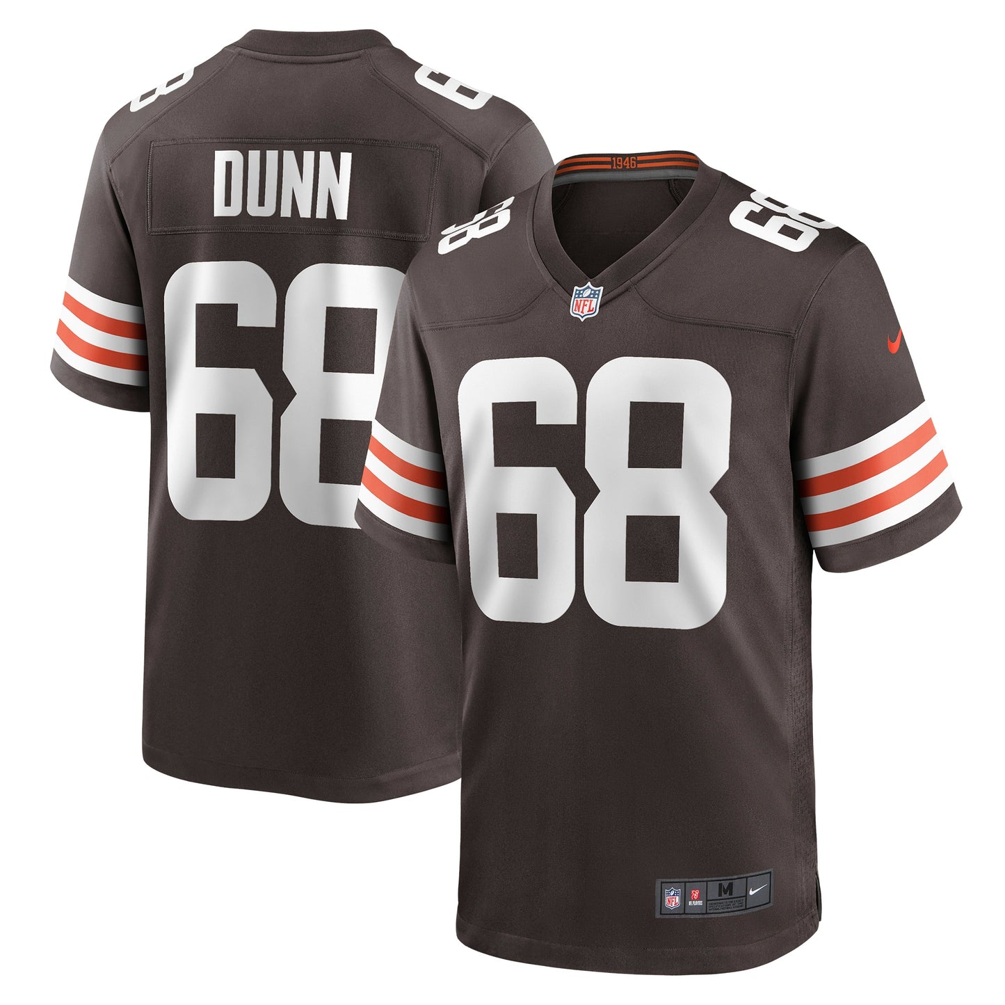 Michael Dunn Cleveland Browns Nike Game Jersey - Brown